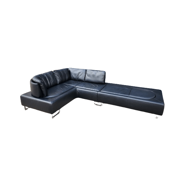 Divano lounge DS-165 in pelle nero, De Sede image