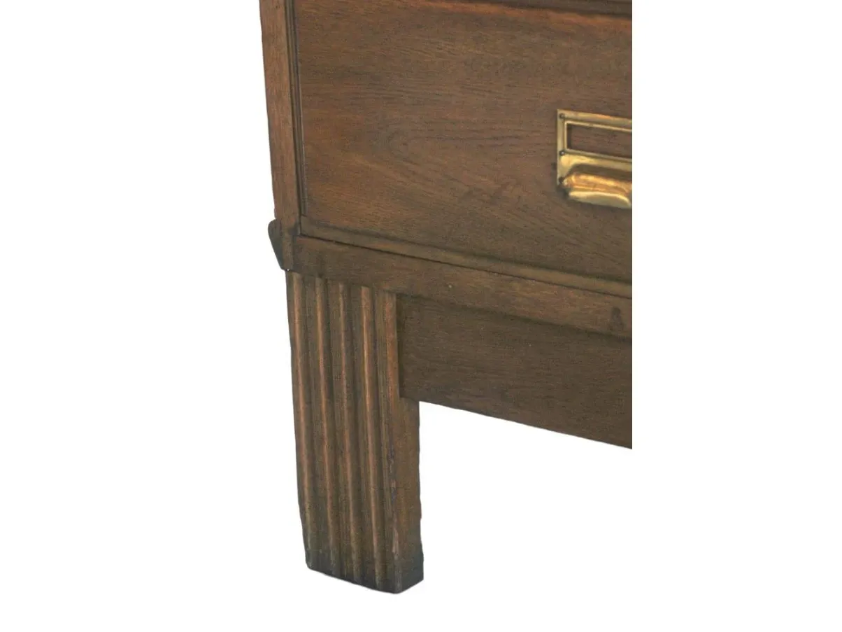 Cassettiera vintage in legno e vetro (anni '50), Shopfittings Manchester 9