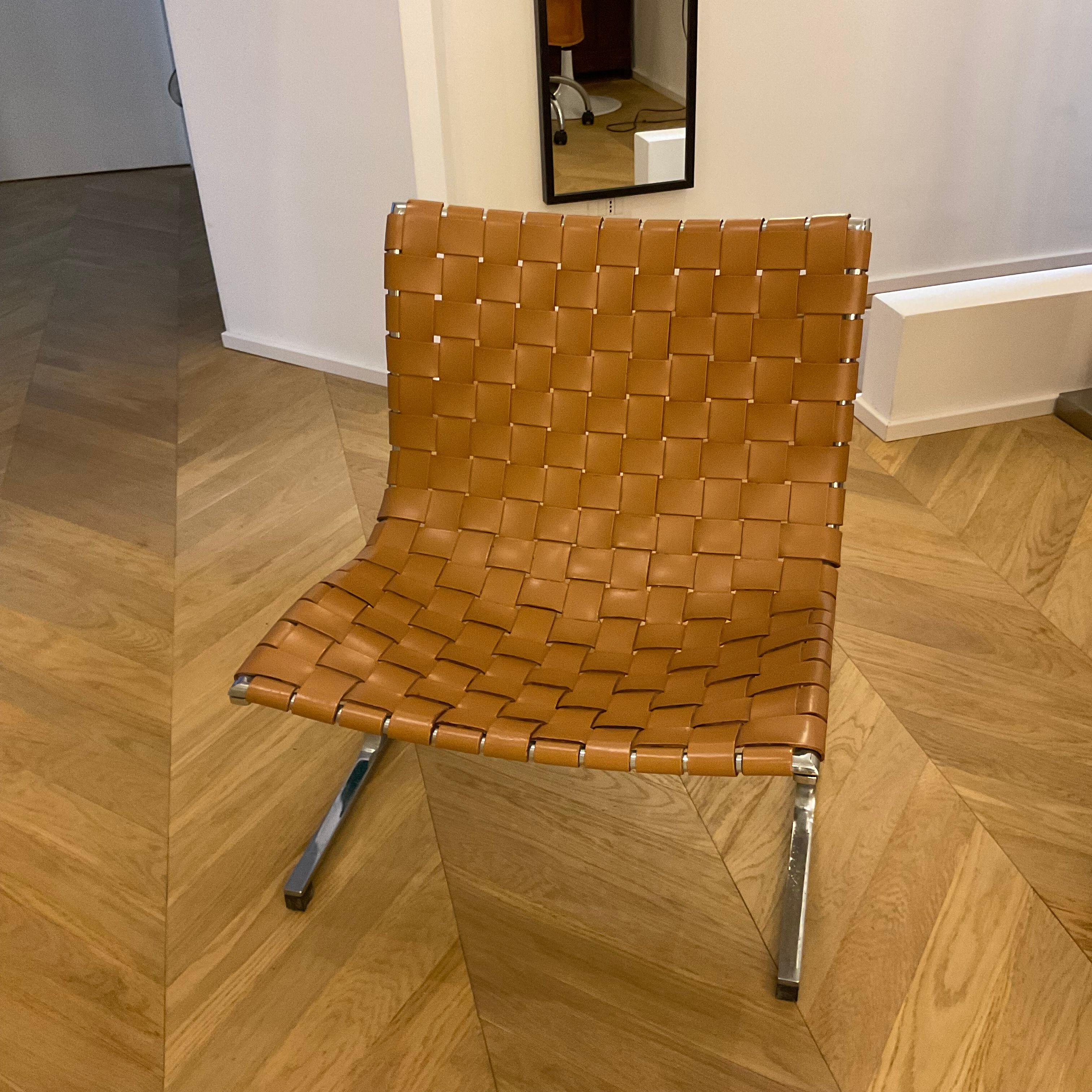 Poltrona Luar in cuoio, ICF DePadova Front