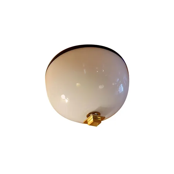 Lampada a soffitto Decboi in vetro di Murano (bianco), Venini 
