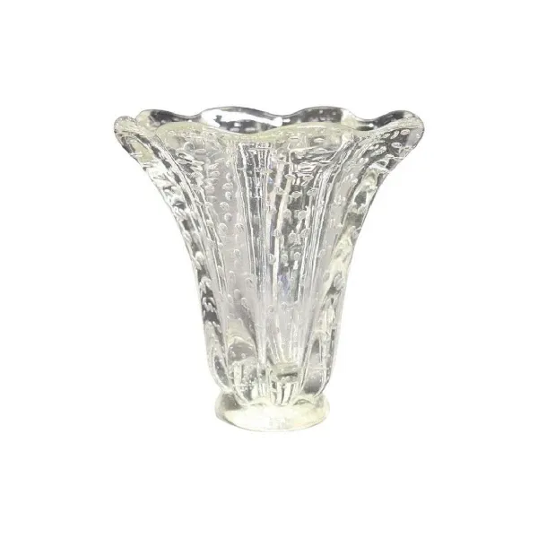 Bullicante Murano glass vase from the 1950s, image