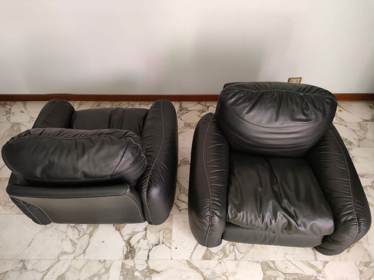 Set 2 poltrone Piumotto vintage (anni '70), Busnelli  4