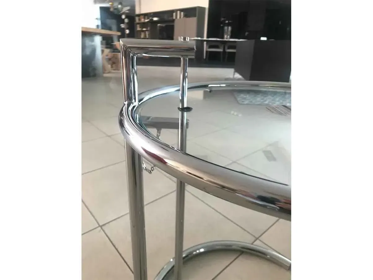 Eileen Gray Steel Side Table Details