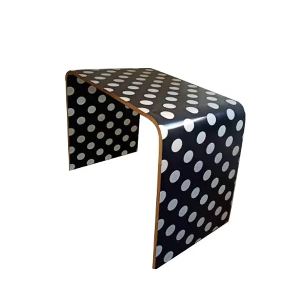 Tavolino- sgabello Andalú in legno stampato, Creativando image
