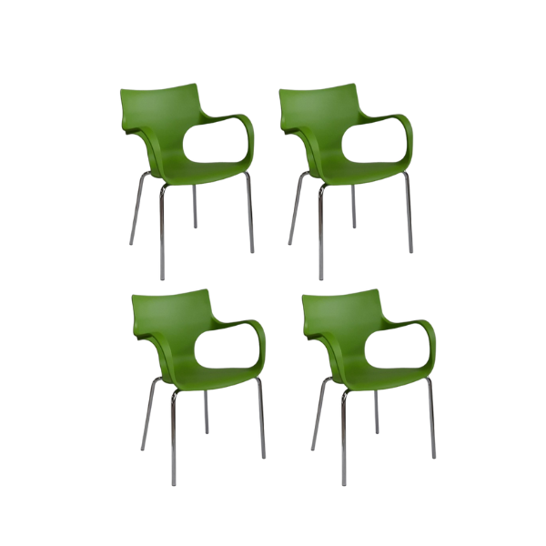 Sedia in polipropilene rinforzato con fibra di vetro colore verde, MD Work image