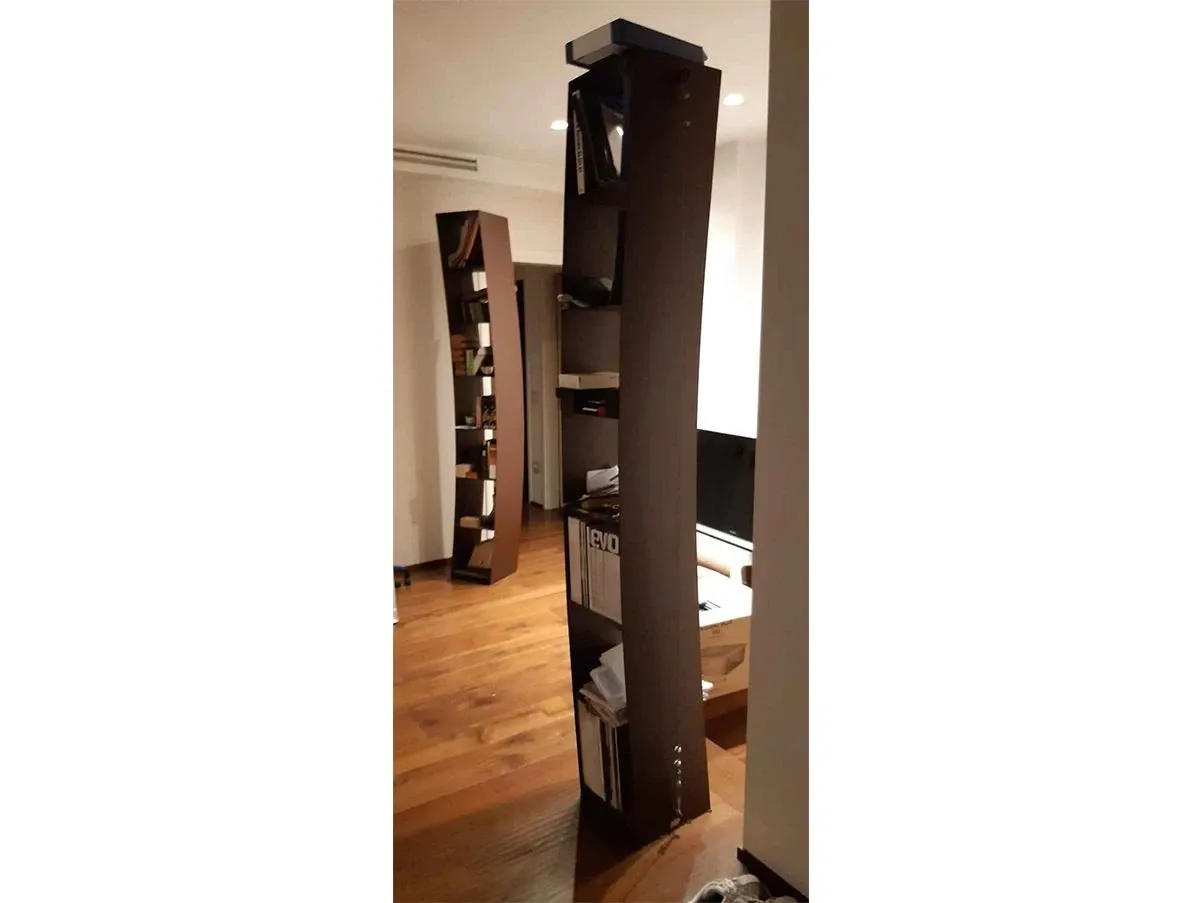 Set 2 librerie curve in acciaio (corten), MisuraEmme 3