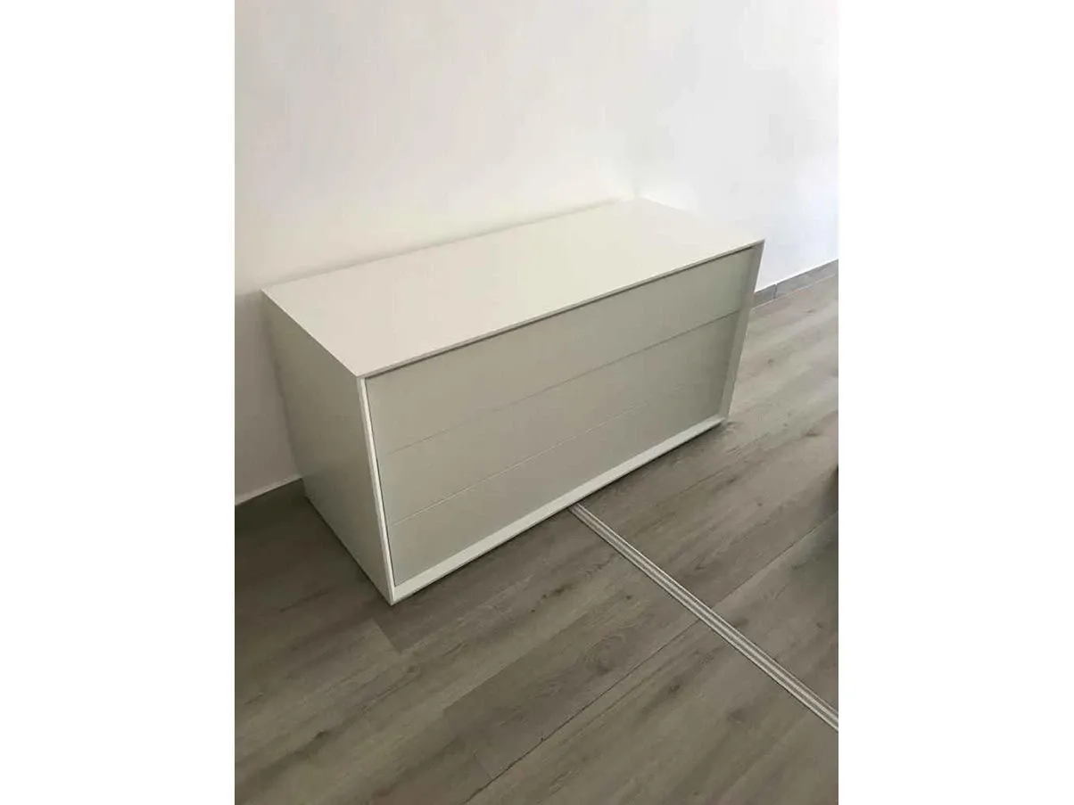 Set comò e 2 comodini Madrid in legno (bianco), Giessegi 