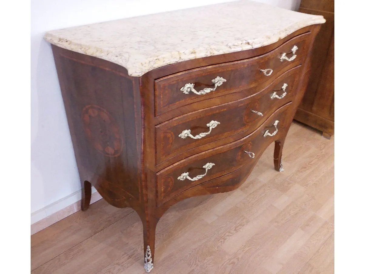 Vintage solid wood chest of drawers 3