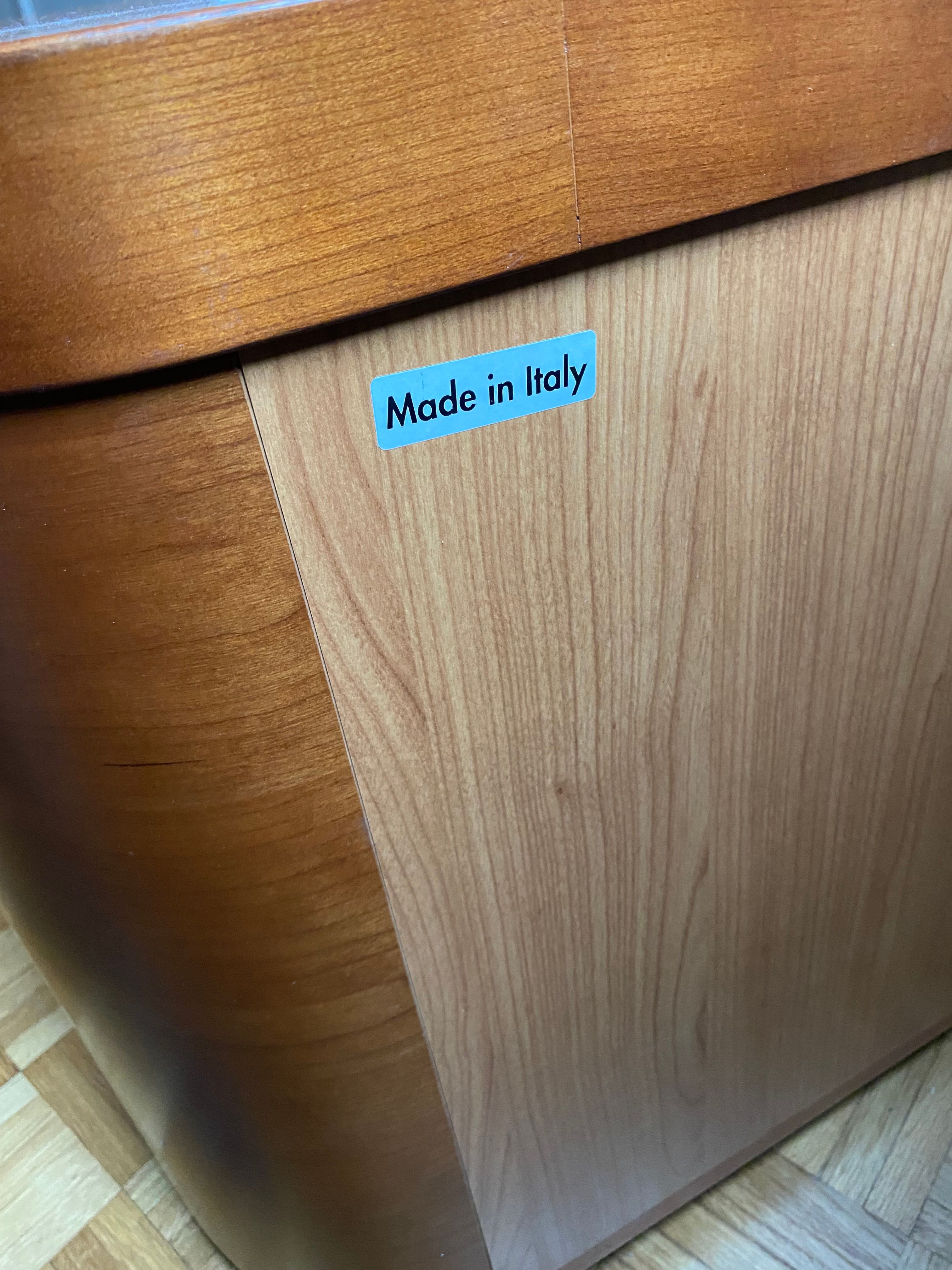 Cherry Wood Nightstand (1990s) Brand
