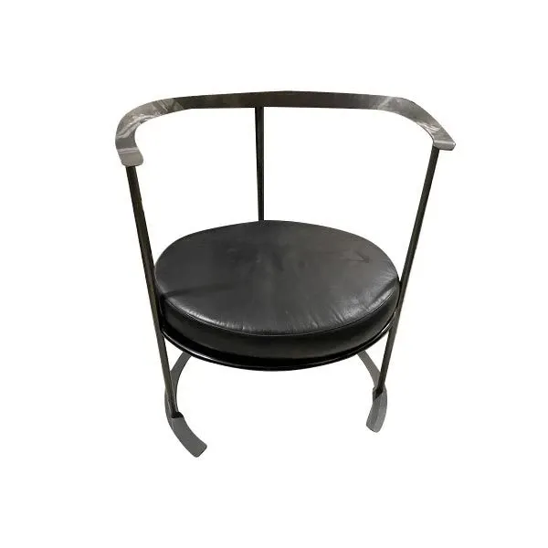 Vintage armchair by Luigi Caccia in metal (1960s), Azucena image