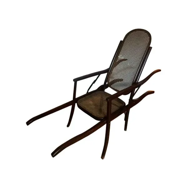 Portantina vintage autriaca in legno curvato (1890), Thonet image