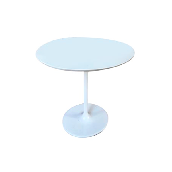 Dizzie coffee table in steel and lacquered wood (white), Arper image