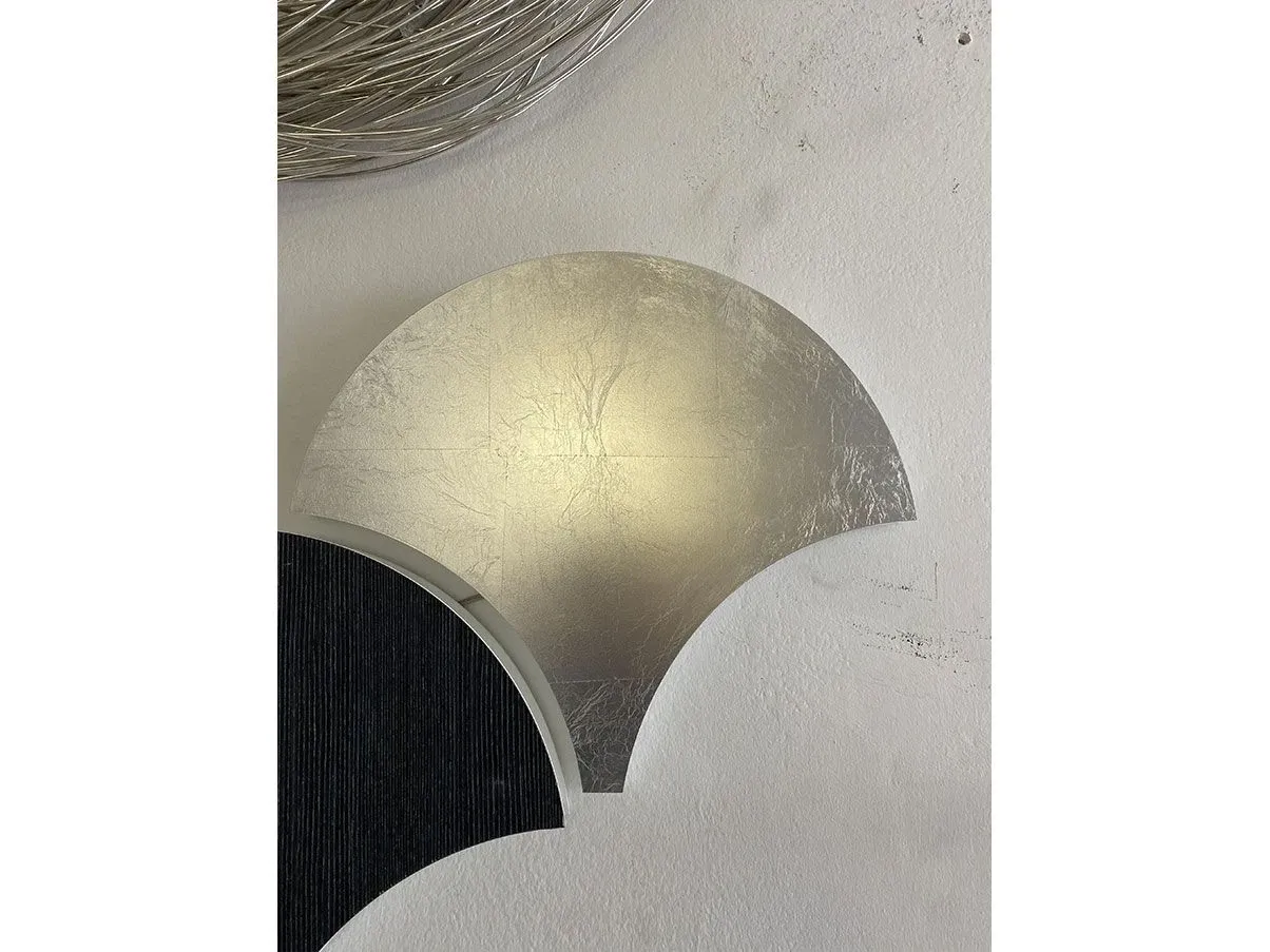 Lampada da parete Palm A40 in metallo (argento), Masiero 3