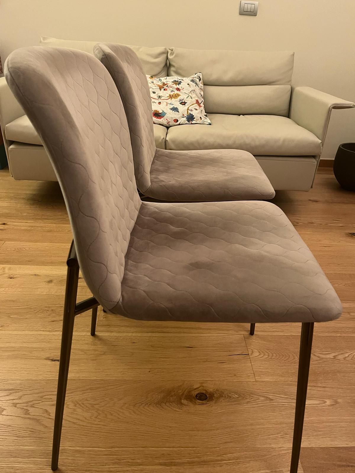 Coppia di sedie imbottite Love (beige), Calligaris  Side