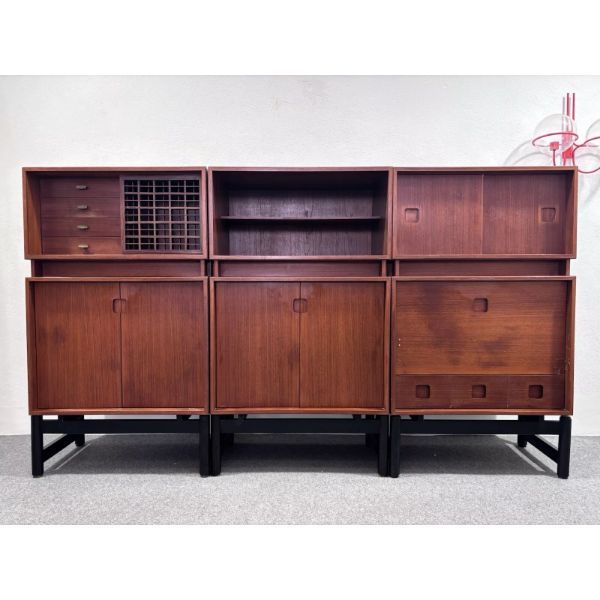 Credenza modulare scandinava in teak (anni '60), image