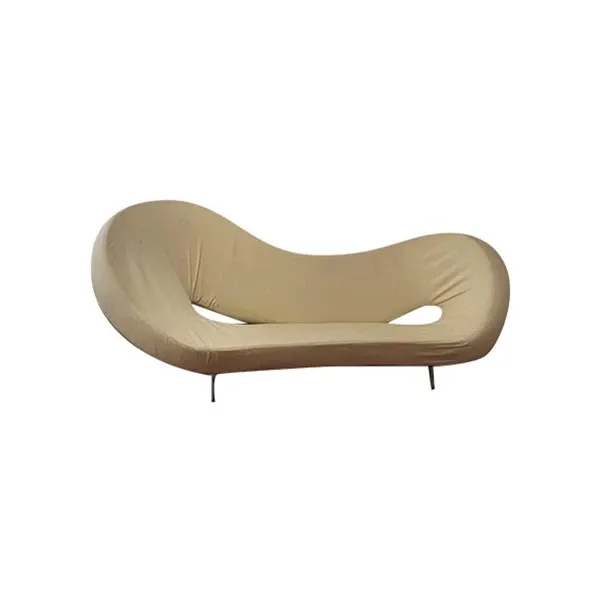 Divano curvo Victoria and Albert in tessuto, Moroso 