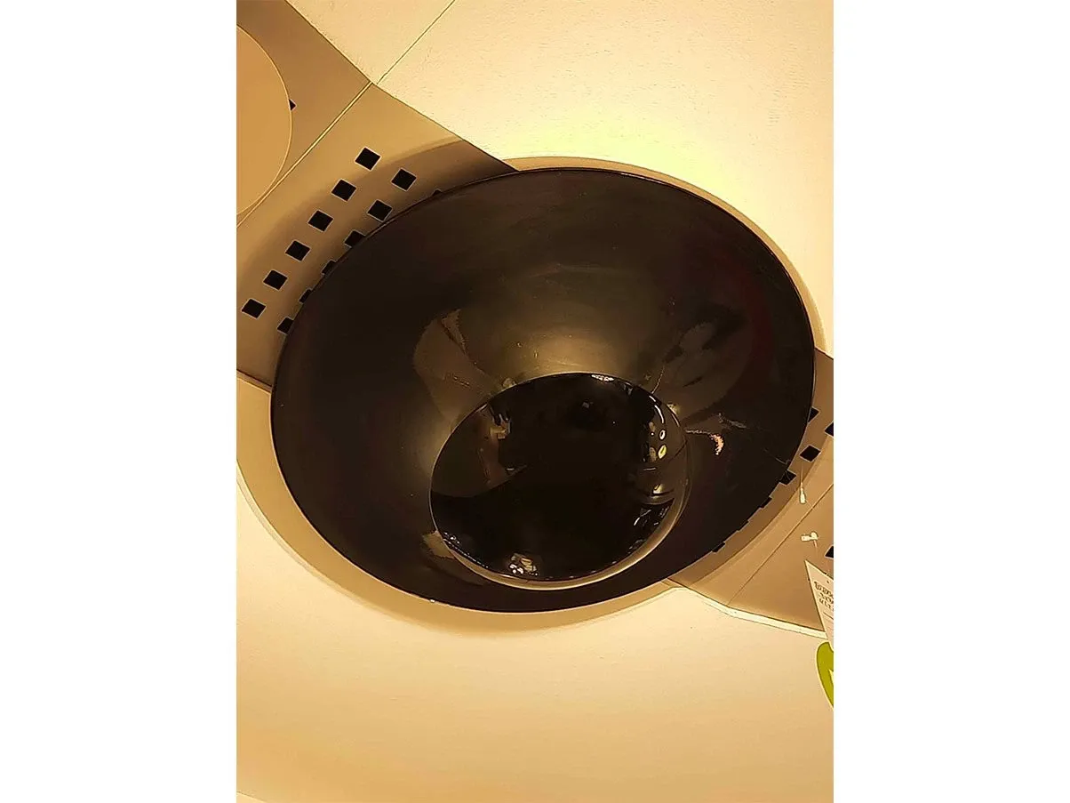 Funnel ceiling lamp in aluminum (black) 3