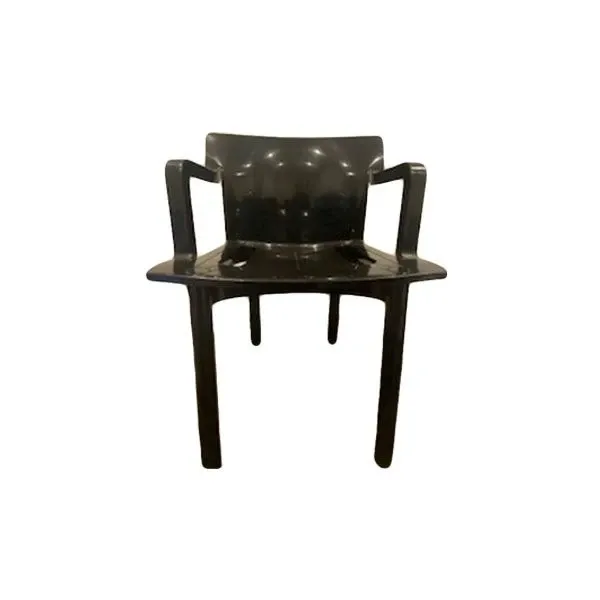 4870 chair with armrests in plastic (black), Kartell image