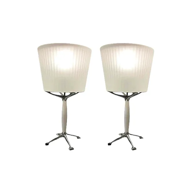 Set of 2 Orione Notte glass table lamps, Artemide image