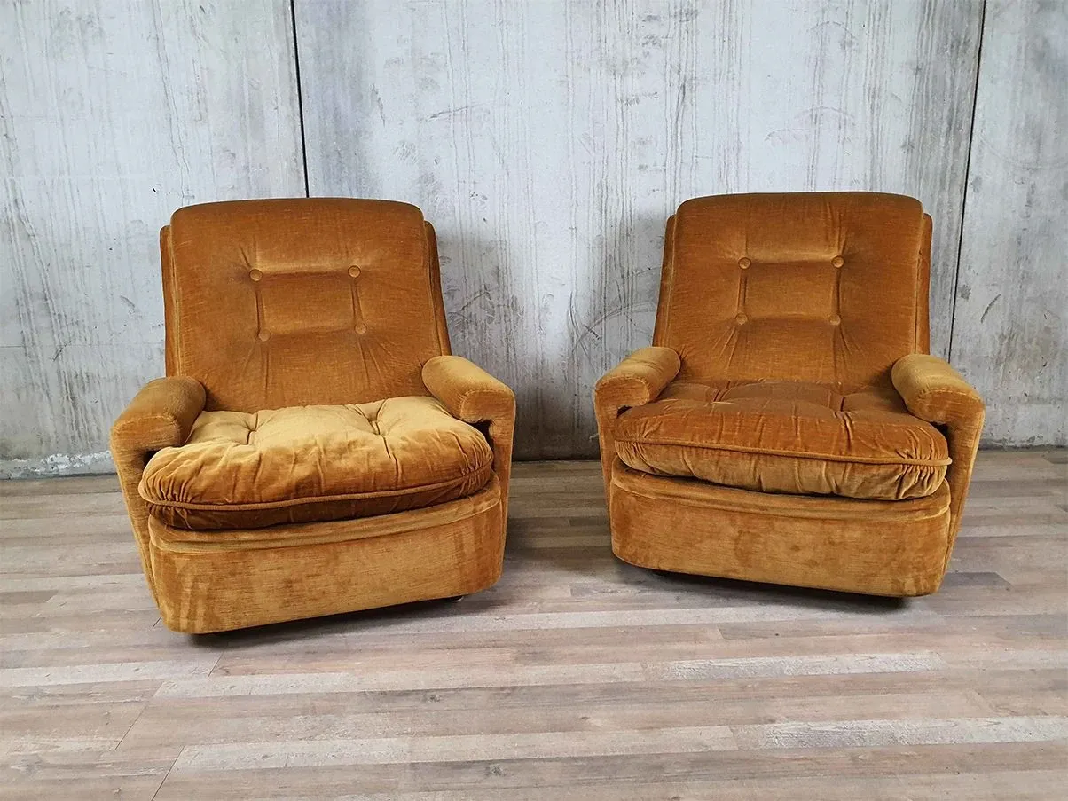 2er-Set Vintage-Sessel Modell P44 (60er Jahre) 