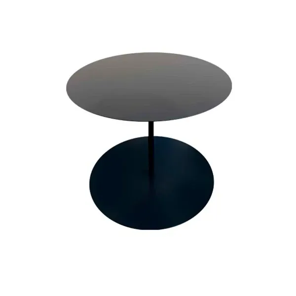 Tavolino rotondo Gong in metallo (antracite), Cappellini image