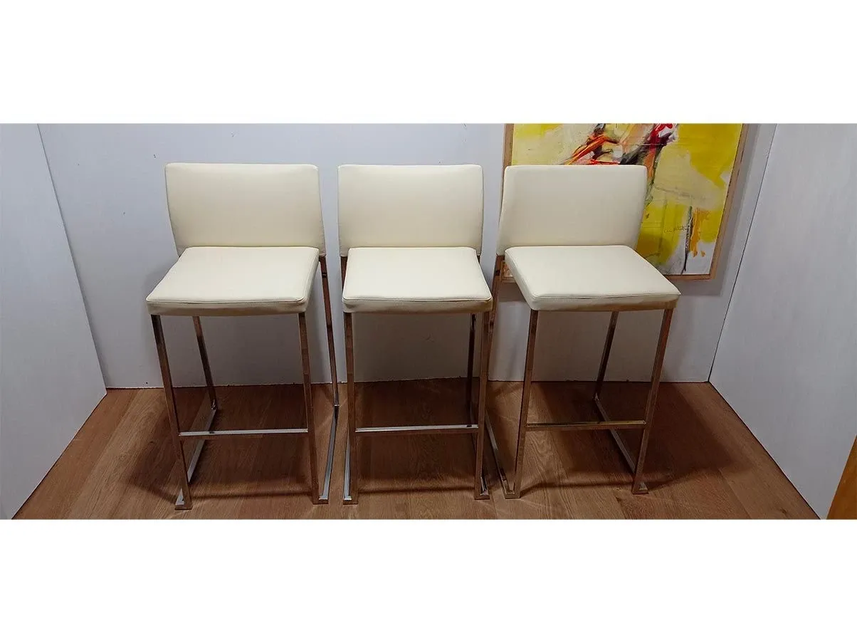Set 3 Sgabelli modello 912 di Martin Ballendat in acciaio, Tonon 3