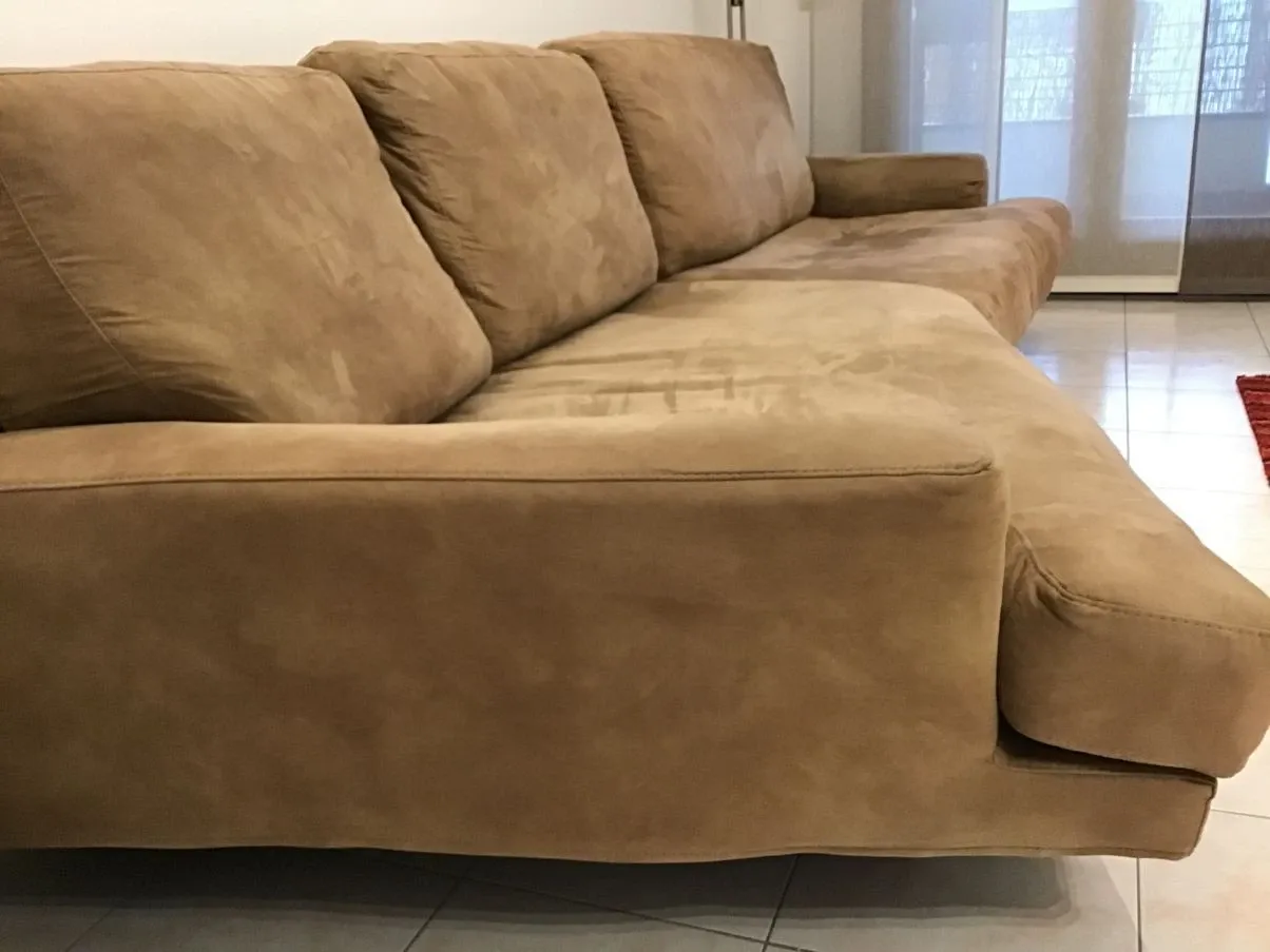3 seater sofa in beige fabric, Rosini 3