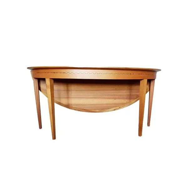 Pigreco oval transformable table in wood, Nello Nobili image