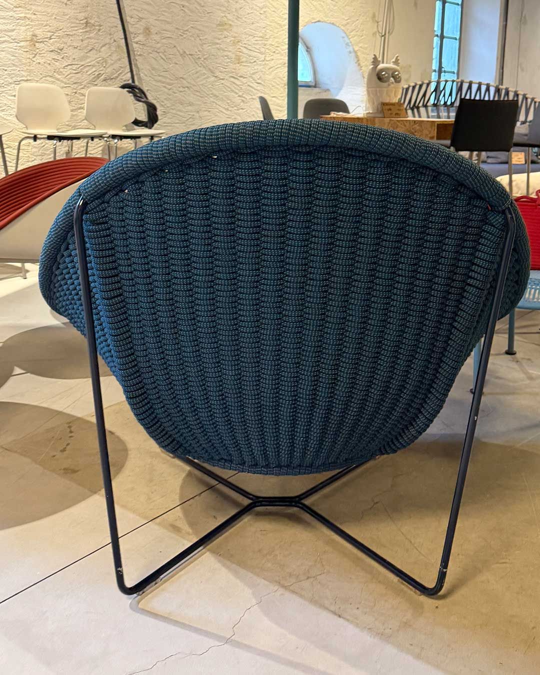 Nido Armchair in Light Blue by Patricia Urquiola Details
