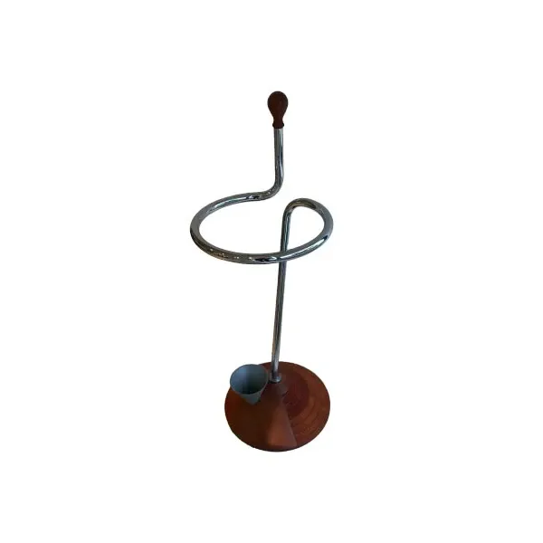 Periplo umbrella stand with carved cherry base, Porada 