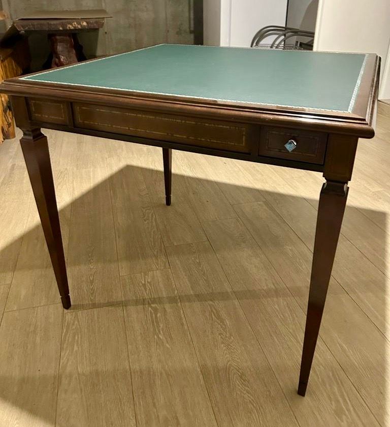Square folding table in walnut wood, Annibale Colombo Main