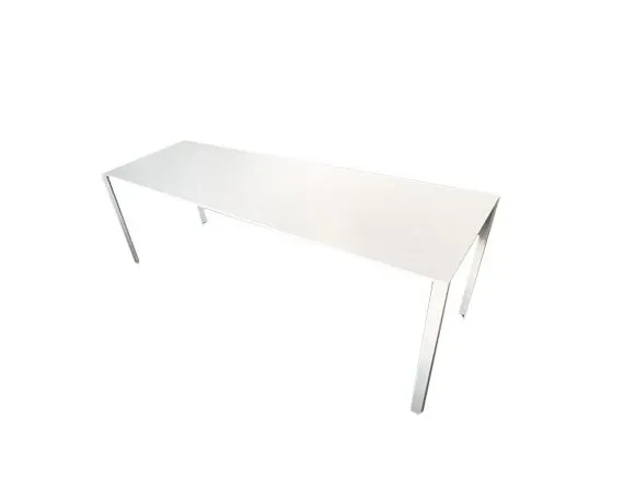 Rectangular table Less (white), Unifor 