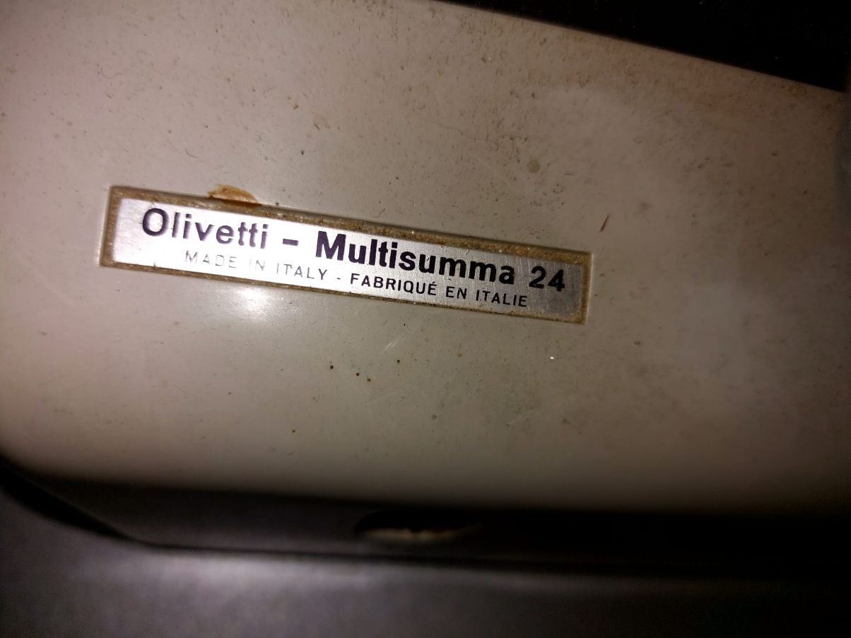 Macchina calcolatrice OLIVETTI MULTISUMMA 24 - ANNI 50