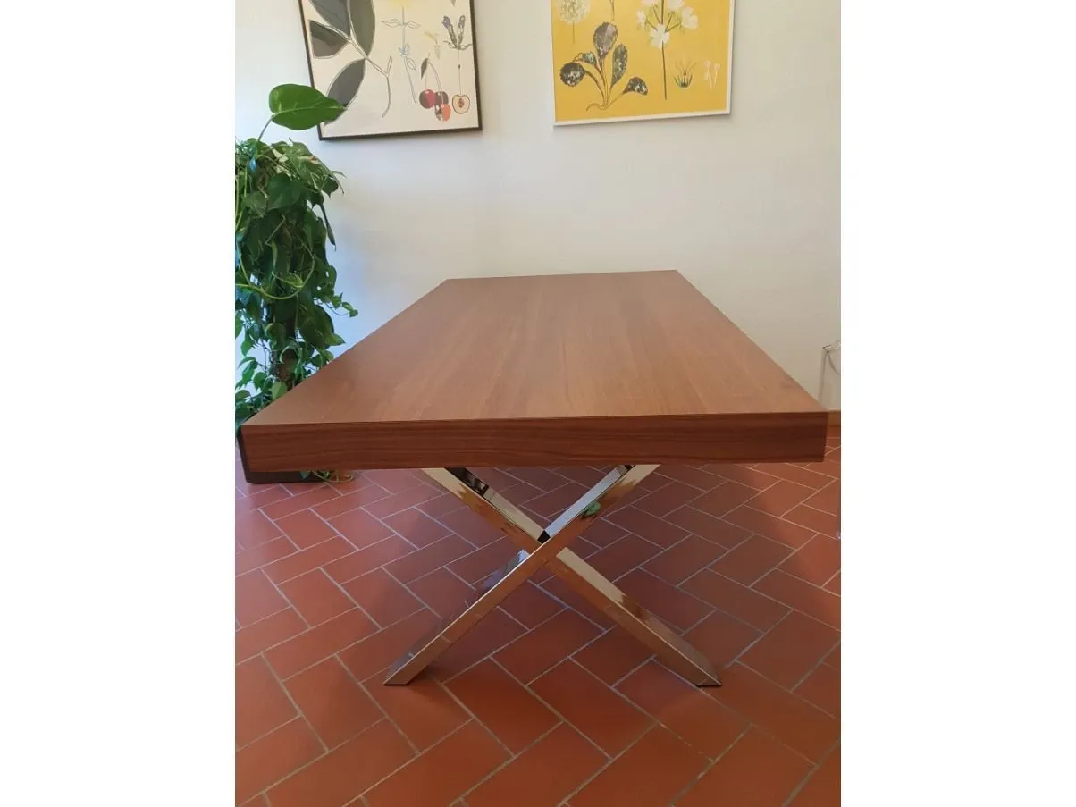 Tavolo allungabile Axel con piano in noce, Calligaris 1