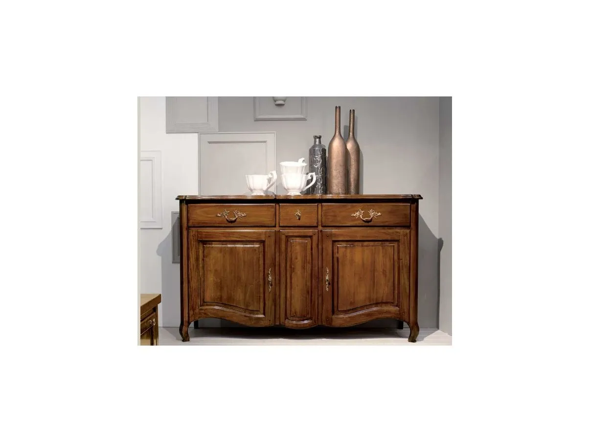Vintage Sideboard aus Nussbaumholz mit Schubladen 4