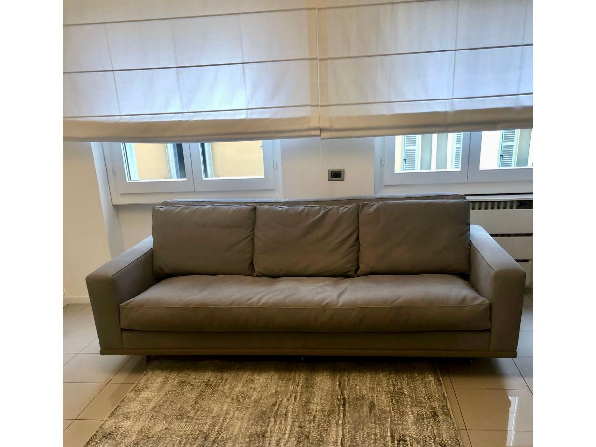 Soave 3 seater sofa in Nubuck leather, Mascheroni Main