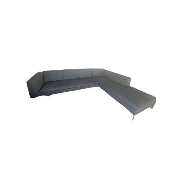 Charles modular and sectional sofa in grey fabric by Antonio Citterio, B&B Italia image