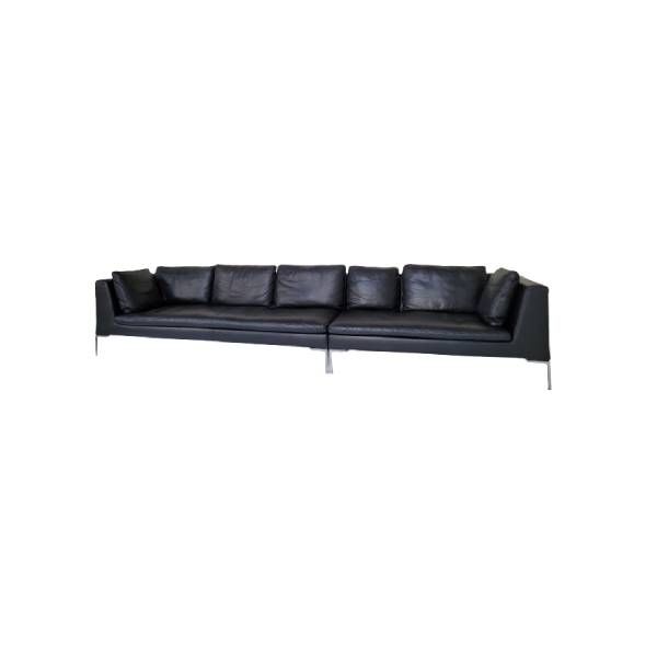 Set of 2 Charles sofas by Antonio Citterio, B&B Italia image