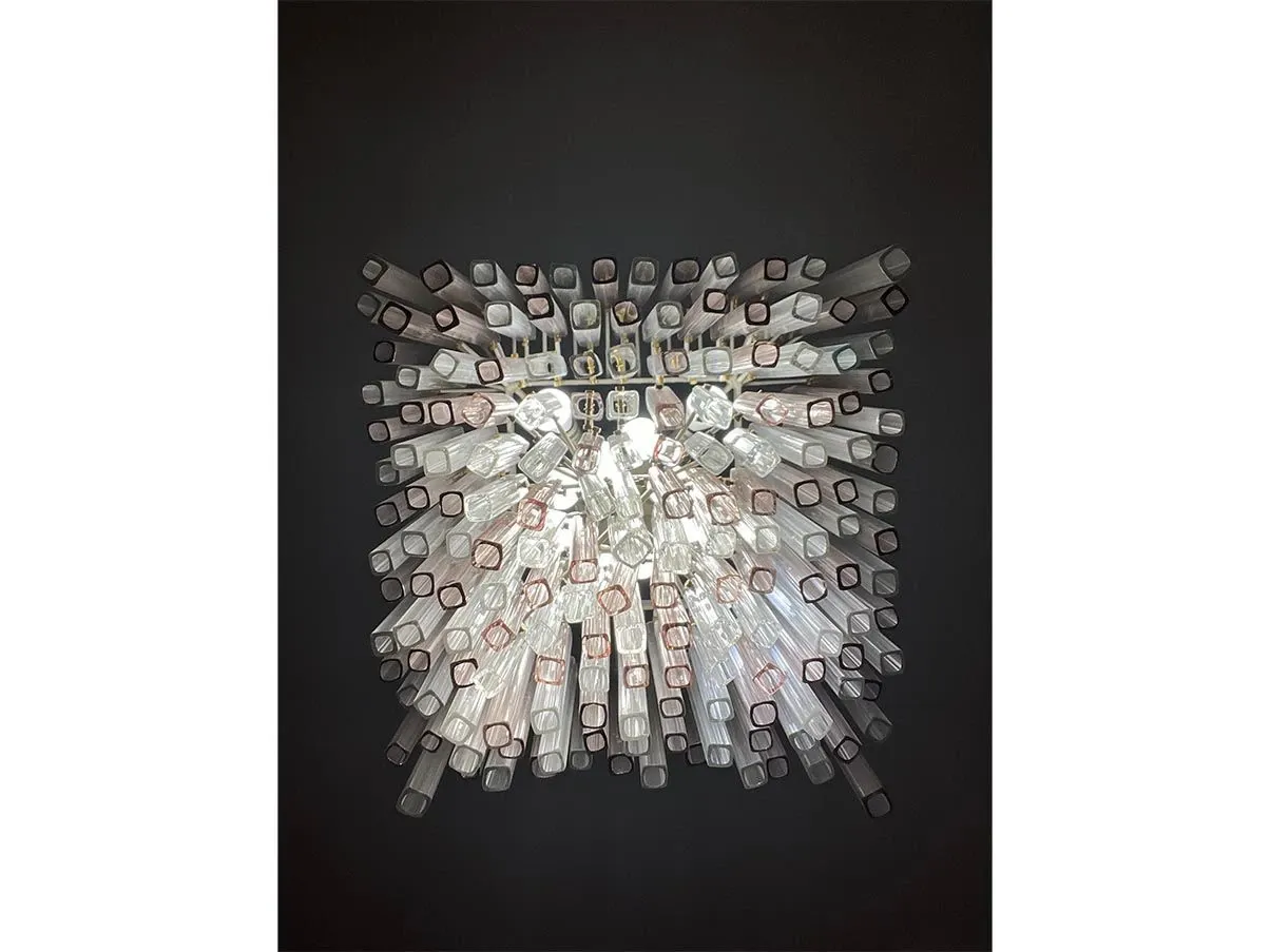 Lampadario a sospensione in vetro di Murano, Venini 3