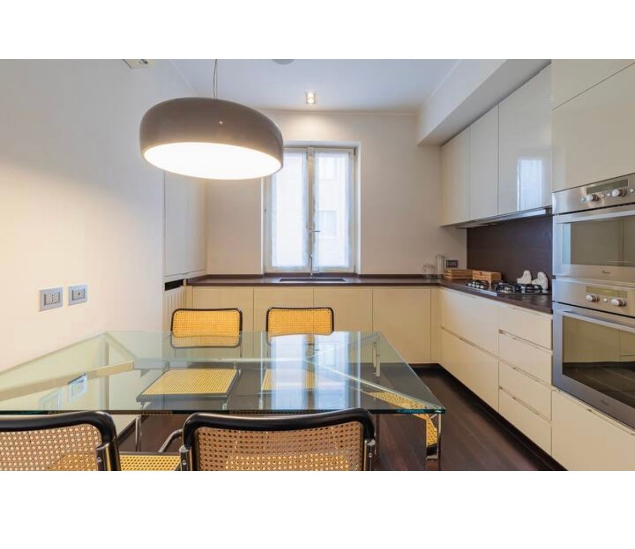 Lampadario Smithfield in alluminio verniciato di Jasper Morrison, Flos Side
