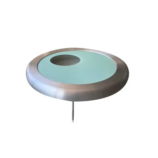 Satellite round coffee table in aluminum and glass, Bonaldo image