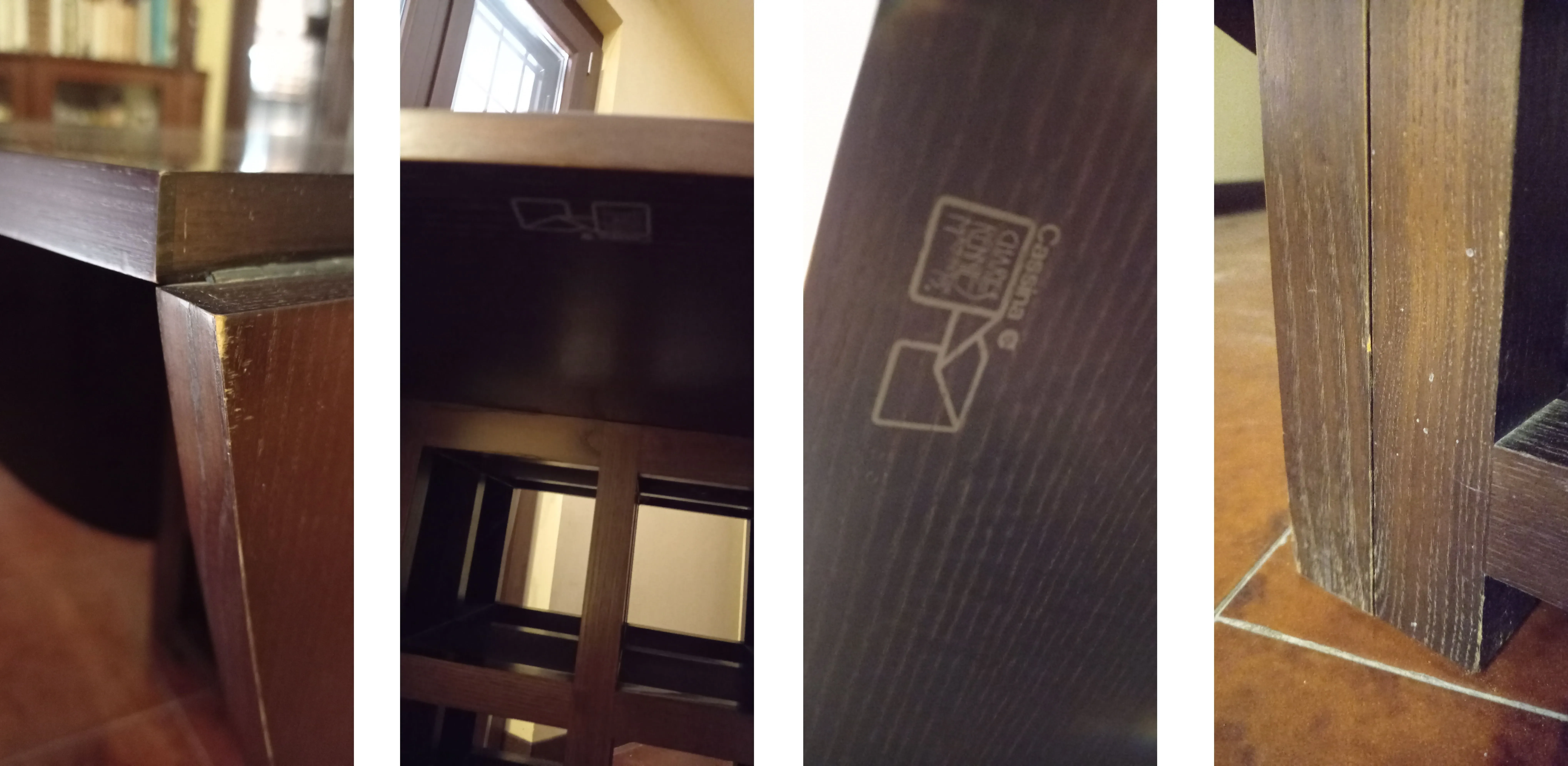 Tavolo DS1 in legno marrone di Charles R. Mackintosh, Cassina 9