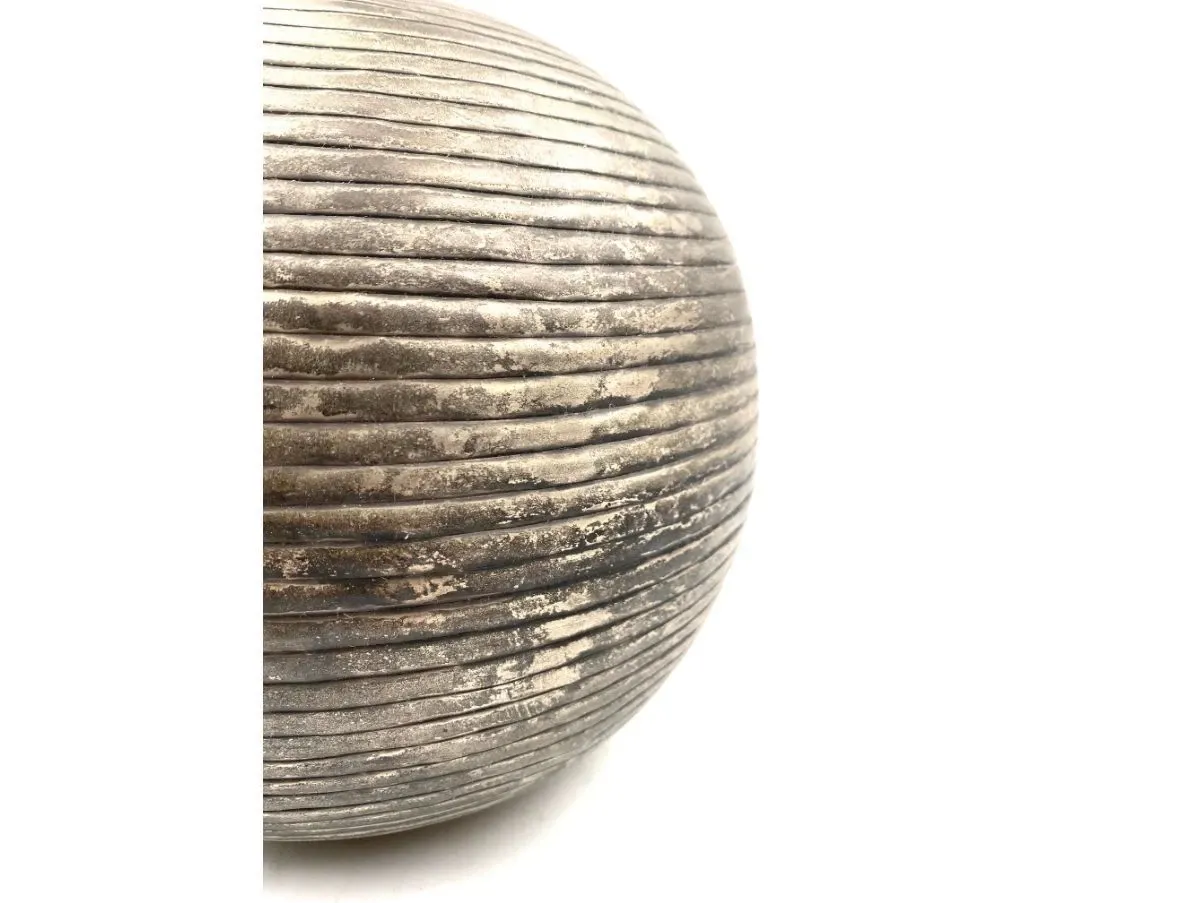 Base lampada da tavolo sferica vintage in alluminio (anni'70) 4