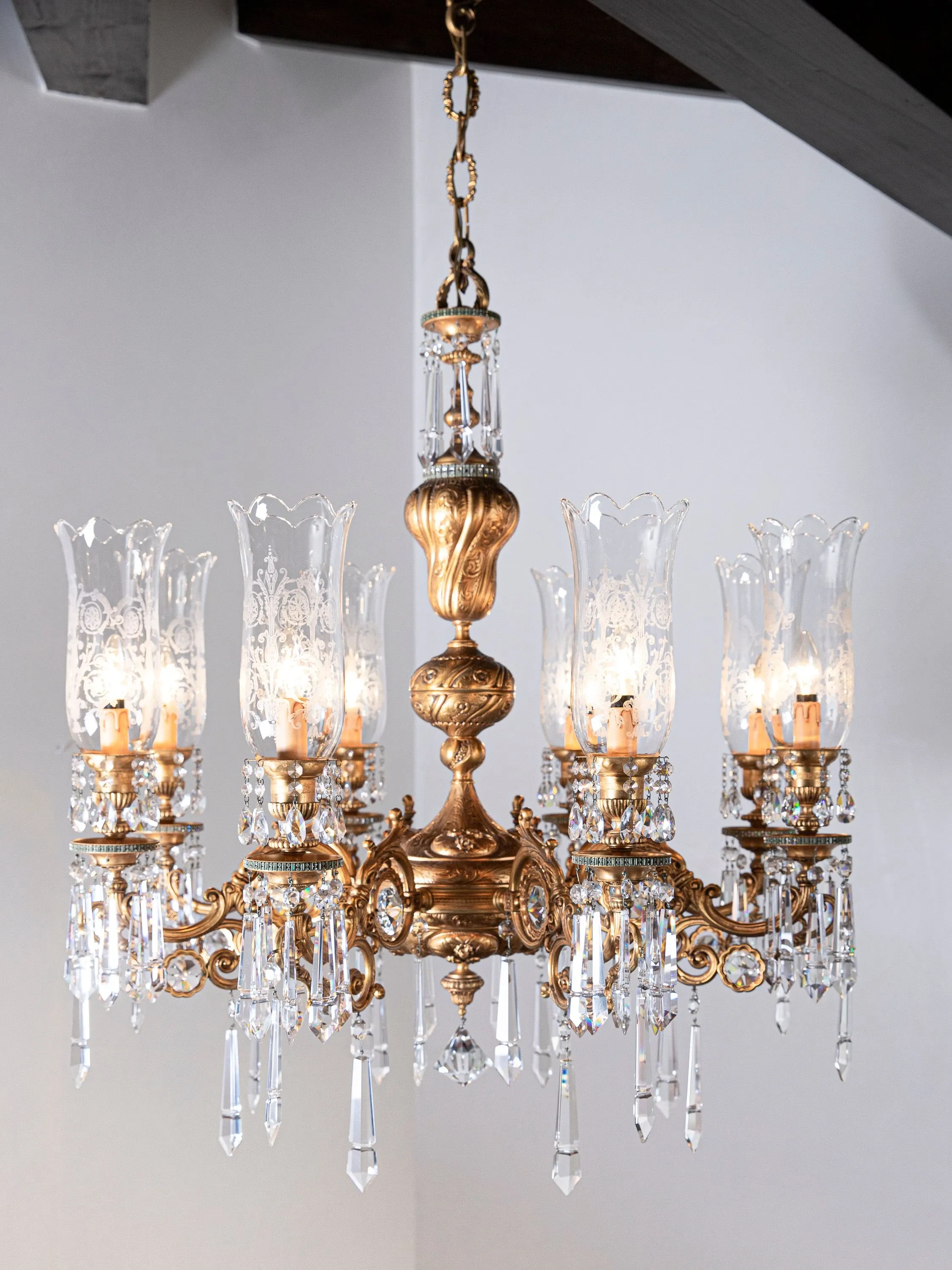 Lampadario in stile classico a 8 bracci, Fumagalli Lampadari  12
