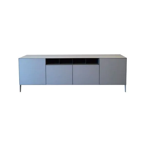 Image of Madia Self Up vetro laccato con vani (grigio), Rimadesio