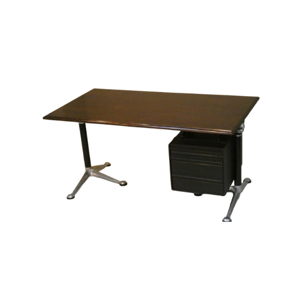 Scrivania in alluminio e acciaio di Bruce Burdick (anni '80), Herman Miller image