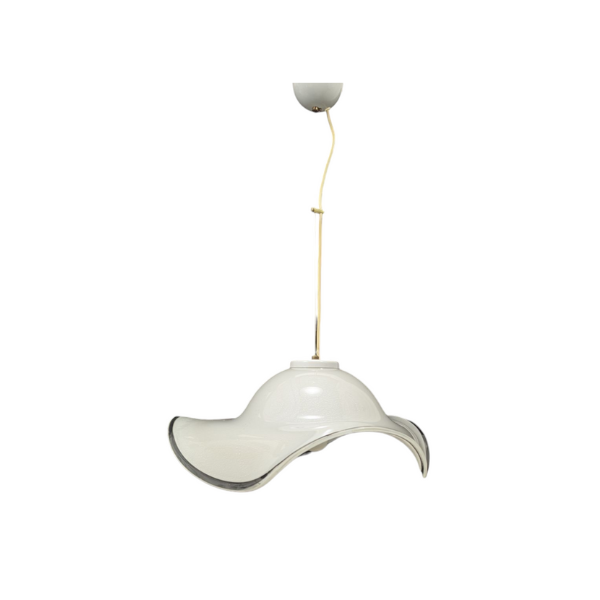 White Murano glass chandelier (70s), image