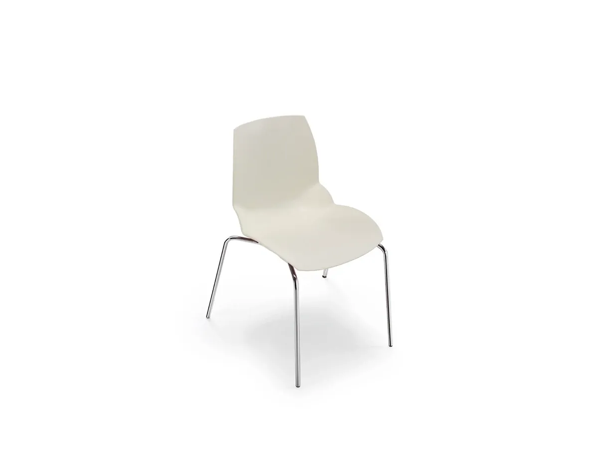 Kaleidos chair in plastic material (white), Caimi Brevetti Deesup