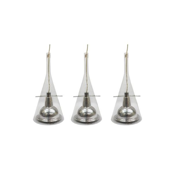 Set di 3 lampade a sospensione Flute di Franco Raggi, FontanaArte image