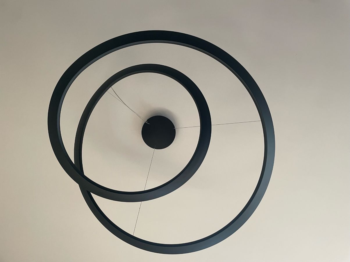 Lampada a sospensione Kepler nero, Nemo Front